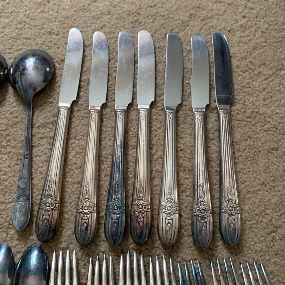 Wm Rogers Mfg. Co. Extra Plate IS TRIUMPH 40 Piece Flatware Set